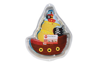 SAIL BOAT Cake Pan - HIRE ONLY,Pirate Ship Shaped Pan,pirateshipshapedcakepanwilton2549b