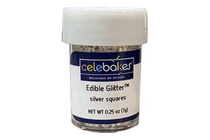 silver squares edible glitter,7500-78631s