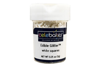 White Squares Edible Glitter,,7500-78631W