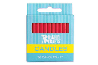 Red Plain Birthday Candles,C-78R