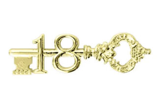 18th Antique Key Gold,KE16-G