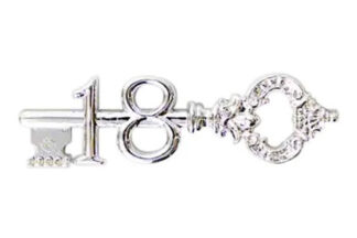 18th Antique Key Silver,KE16-S