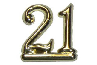 21 Gold Double Numeral,NU03-21G