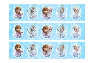 A4 DISNEY FROZEN CAKE STRIPS EDIBLE IMAGE BSC,912795