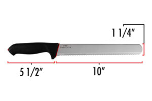 Serrated Slicer Knife Professional,10 inch Serrated Knife Fat Daddios,10inch Bread and Cake Knives,CK-10