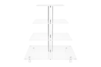 4 TIER SQUARE 4mm THICK CAKE STAND - ACRYLIC CUPCAKE,STACSQ-040