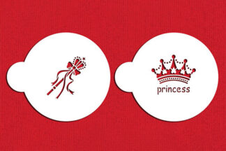 Princess Crown Cake Stencil,C296