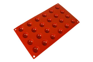 HEMISPHERE 24 CAVITIES SILICONE,HEMISPHERE 29mm CHOCOLATE SILICONE MOLD,D-006