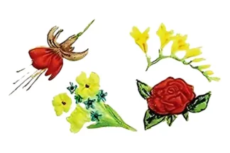 EMBOSSERS FLOWERS 2 - FONDANT DECORATING TOOLS - FMM,EMBFLOW2