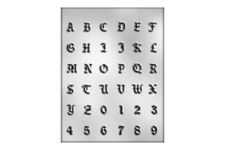 Letters Numbers Chocolate Mould,90-14269