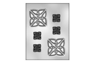 SQUARE CELTIC KNOT CHOCOLATE MOULD,90-14870