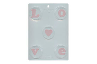 L O V E and Heart Round Sandwich Cookie,90-16001