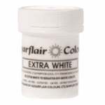 42g WHITE EXTRA MAXIMUM CONCENTRATED FOOD COLOUR ICING COLOUR SUGARFLAIR