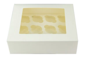 Mini 12 Holds White Cupcake Box,mini-12-holds-white-cupcake-box-with-white-base-100-pack-1536-1600