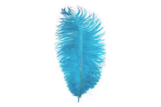 OSTRICH FEATHER TOPPER ,OFTHR-BL