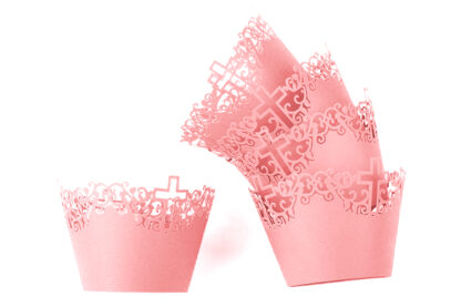 christ cross baby pink cake wrappers,baby pink cross cake wraps,fa0626
