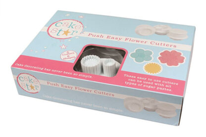 flowers 6 piece cake star push easy cutters,84816