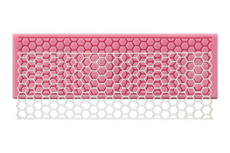 Hexagon Brick Cake Lace Mat,UCG-005-018