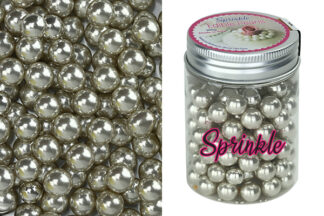 100G 10mm METALLIC SILVER EDIBLE CACHOUS ,CPMETSI-210