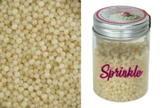 100G 4mm PEARLY IVORY EDIBLE CACHOUS,CPPRLIV-204-1