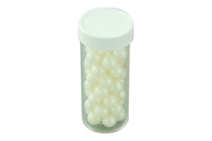 20G 8mm PEARLY WHITE EDIBLE CACHOUS ,CPPRLWH-308