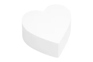 HEART SHAPED 6 - 3 HIGH Styrofoam Polystyrene Dummy,HTPDF-306