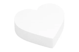 HEART SHAPED 10 - 3 HIGH Styrofoam Polystyrene Dummy,HTPDF-310