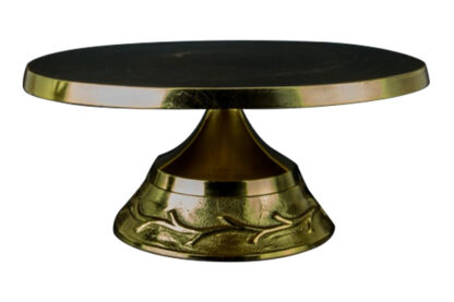 gold round tapered cake stand,stgld-001
