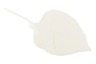 Single small white rose leaf with wire SWEET SUGAR FLOWERS,SFDM2WH