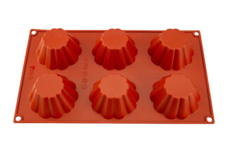 BRIOCHE 6 CAVITY SILICONE CHOCOLATE,BRIOCHE SILICONE CHOCOLATE MOLD,D-034