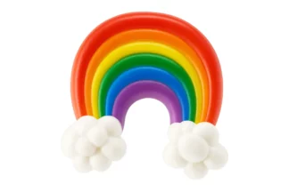 RAINBOW CUPCAKE RINGS - 8 PC Bakery Crafts,21871