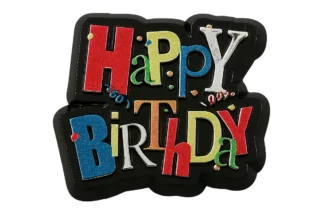 Birthday Shimmer Cupcake Rings Bakery Crafts,38619