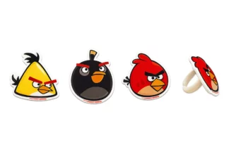 9 Pieces Angry Birds Cupcake Rings Bakery Crafts,AA4704