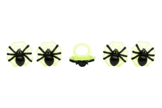 Set of 10 Spider and Web Glow-In-The-Dark Cupcake Rings Bakery Crafts,H-104