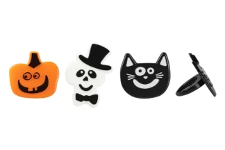 9 PC HALLOWEEN CHARACTERS CUPCAKE RINGS Bakery Crafts,H-338