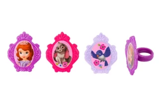 SOFIA THE FIRST- MIXED - CUPCAKE RINGS - 8 Pce Bakery Crafts,17675