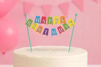 Happy Birthday Banner Layon Decopac,37979