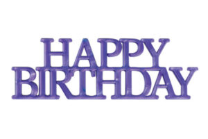 Purple Happy Birthday Script,37994-PR