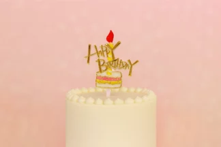 Happy Birthday Cake Topper Layon Bakery Crafts,BC-60503