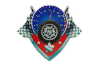 RACING CAR SPEEDOMETER - CAKE DECORATING TOPPER Bakery Crafts,C-838-1