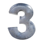 14 Inch NUMBER THREE - 3 - CAKE TIN PAN - Birthday Number Baking Tins