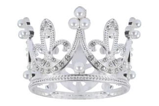 Fleur De Lis Tiara Crown - 55mm diameter - Cake Topper,UCG-900-009