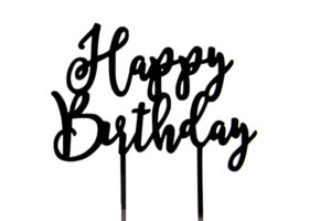 Happy Birthday - Black Acrylic,Black Acrylic Cake Topper,happy-birthday-black-acrylic-cake-topper-6-pack-3020148-1600