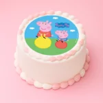 16cm PEPPA PIG ROUND EDIBLE ICING IMAGE BSC