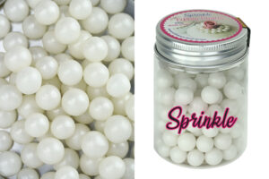 100G 12mm PEARLY WHITE EDIBLE CACHOUS,CPPRLWH-212-1