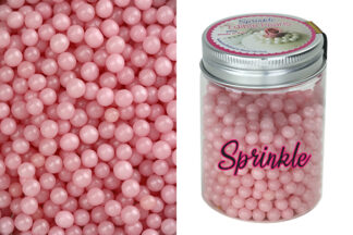 100G 6mm SHINY PINK EDIBLE CACHOUS,CPSHPK-206