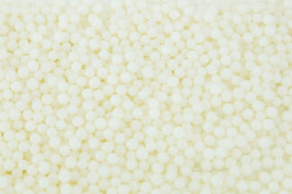 20G 4mm SHINY WHITE EDIBLE CACHOUS,CPSHWH-304