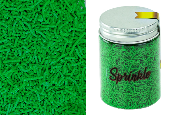 80g green jimmies sprinkles,ucg-jim-019
