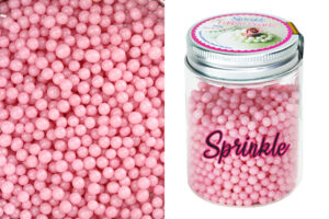 100G 4mm PEARLY PINK EDIBLE CACHOUS,CPPRLPK-204