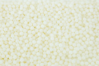 20G 2mm SHINY WHITE EDIBLE CACHOUS,CPSHWH-302